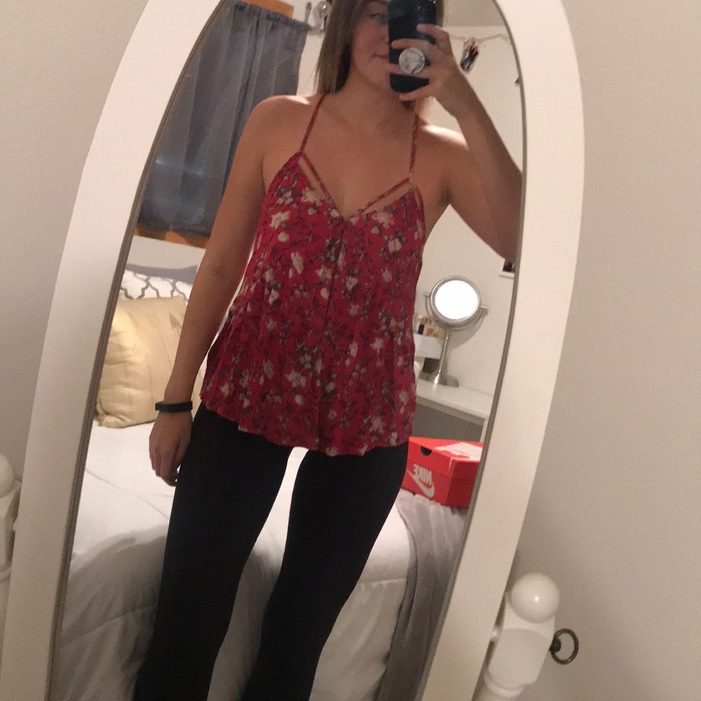 American eagle floral tank top